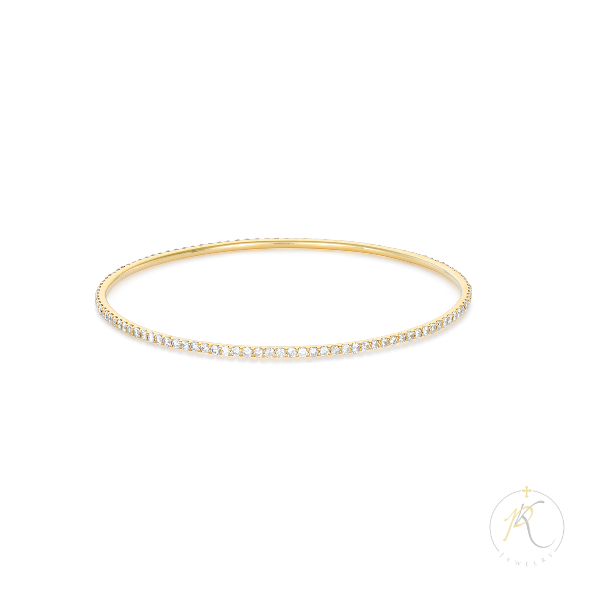 14K Bangle with Diamonds image 0