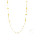 18K Long Gold Necklace-3DFlower image 0