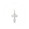 Byzantine Orthodox Trefoil Cross Pendant