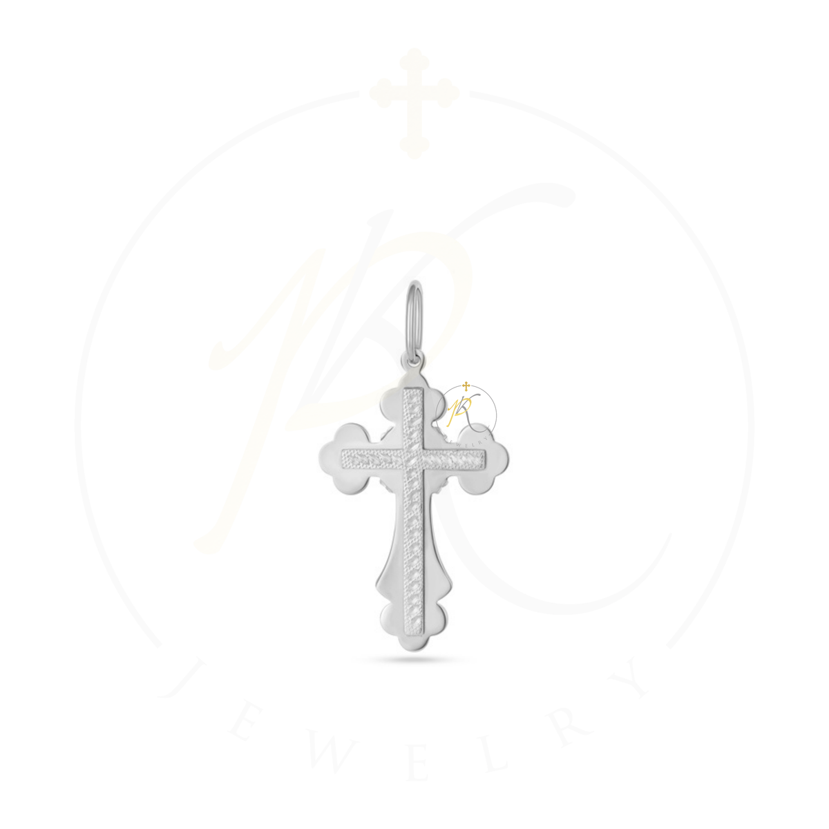 Byzantine Orthodox Trefoil Cross Pendant