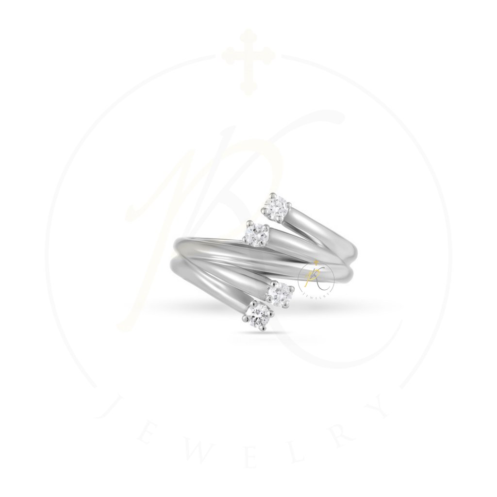 18K "Rising Ring" with Diamonds