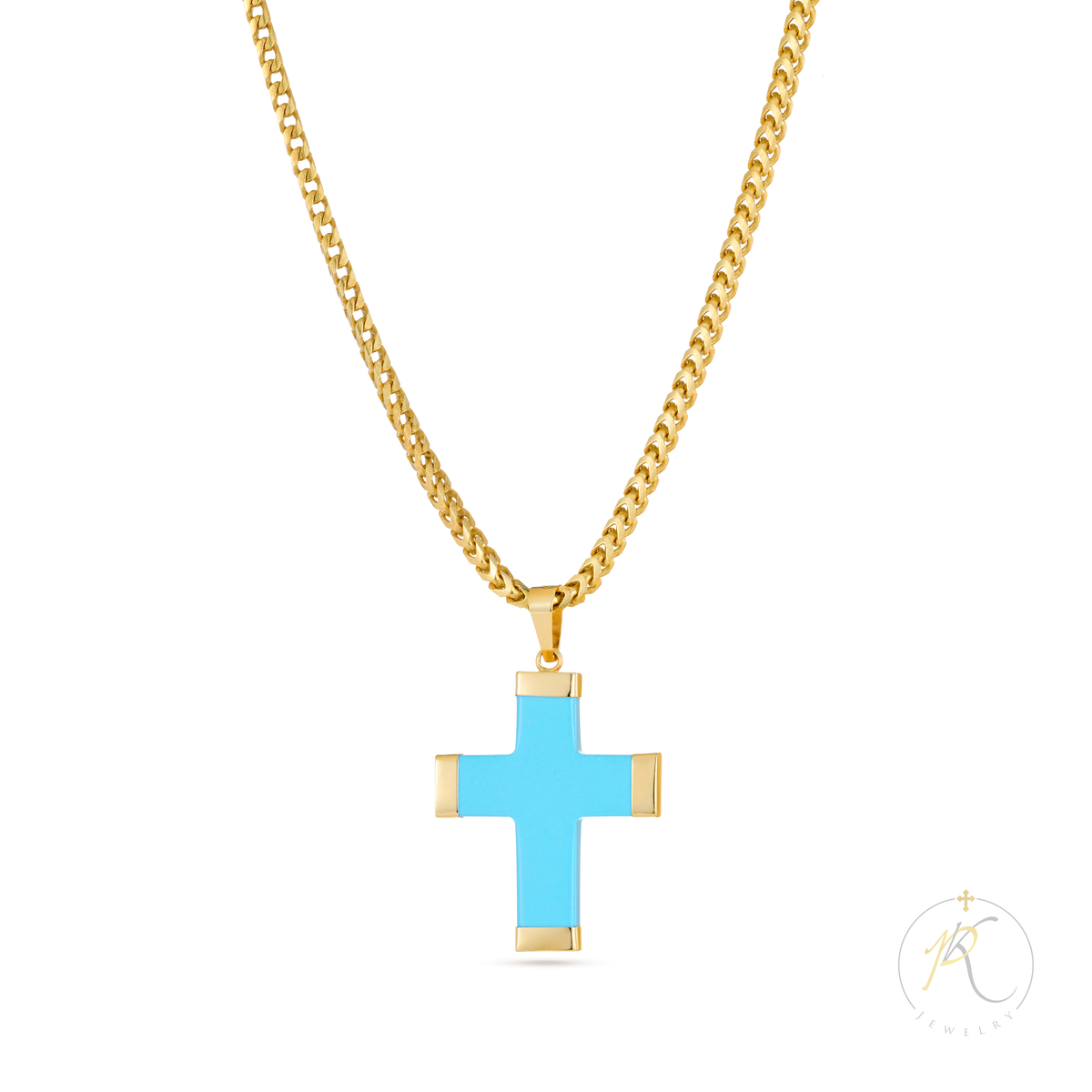 14K Cross & 925 Silver Chain image 0