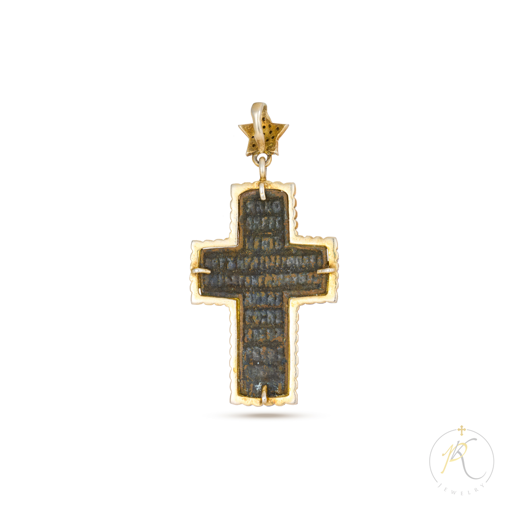 18K & Diamond Historical Artifact Cross image 1