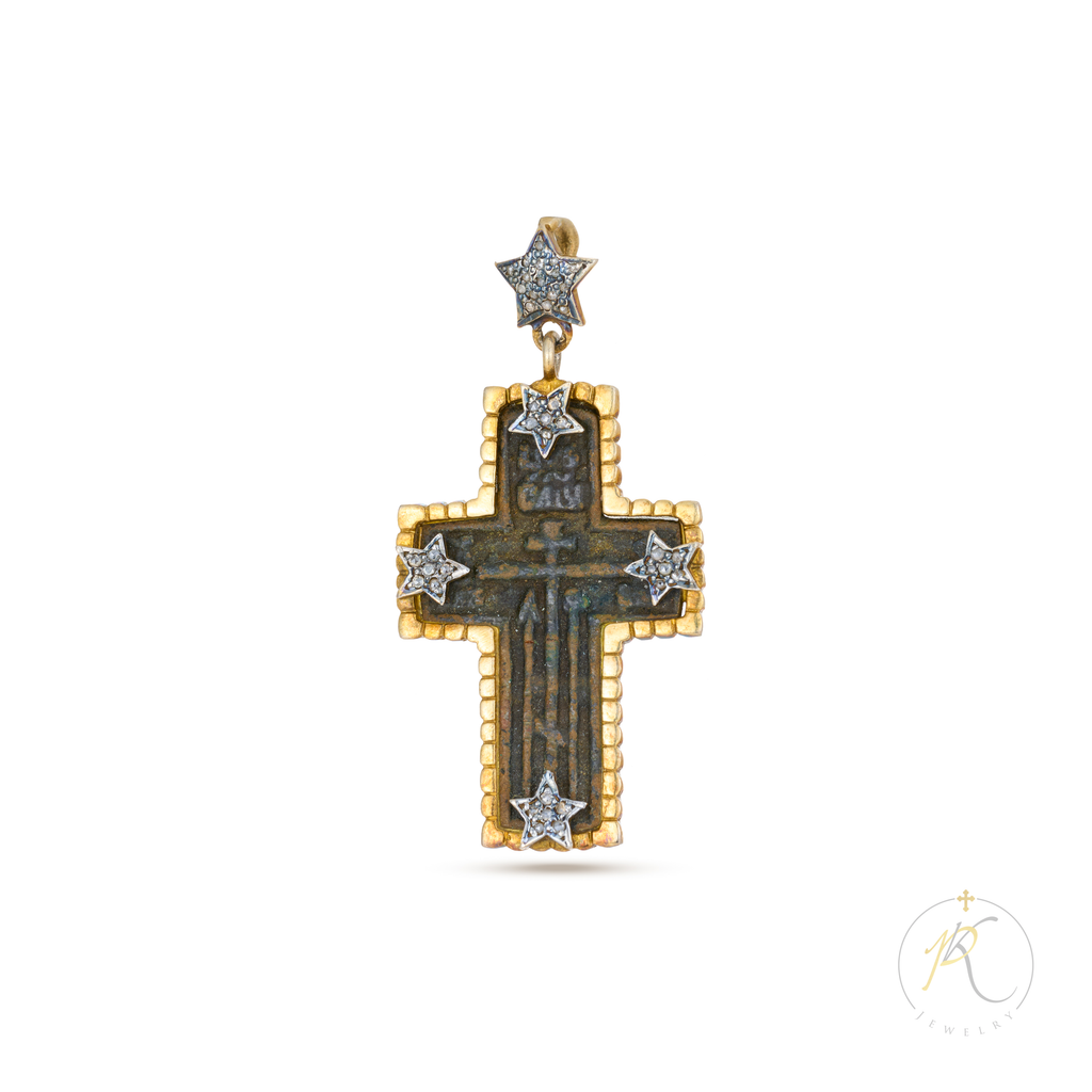 18K & Diamond Historical Artifact Cross image 0